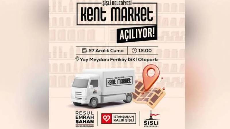 Şişli’de “Gezici Kent Market” projesi başlıyor: İlk durak Feriköy