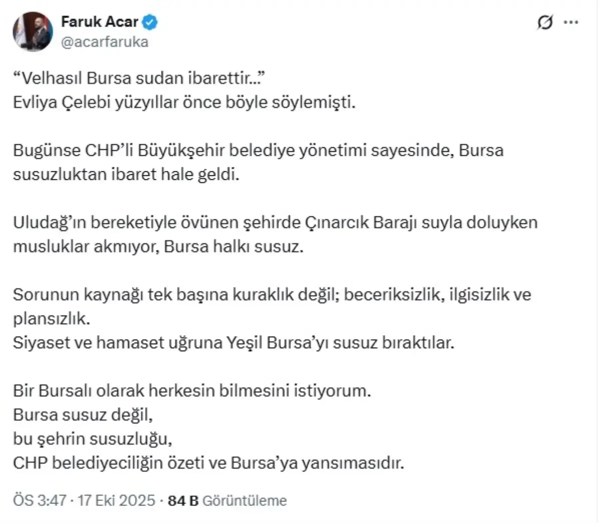bursanin susuzlugu chpye atfedildi xd715bt6.jpg